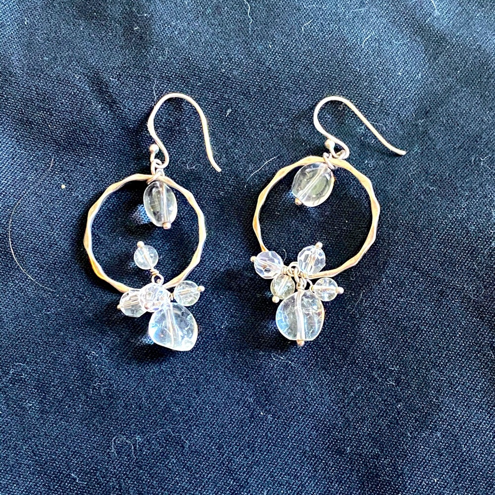 Silver dangly earrings